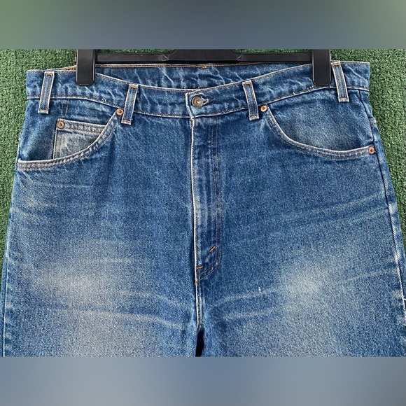 VTG 90’s Levi’s 517 Orange Tab Boot Cut Jeans Men’s 38x31 Whiskers Great Patina - Picture 5 of 9